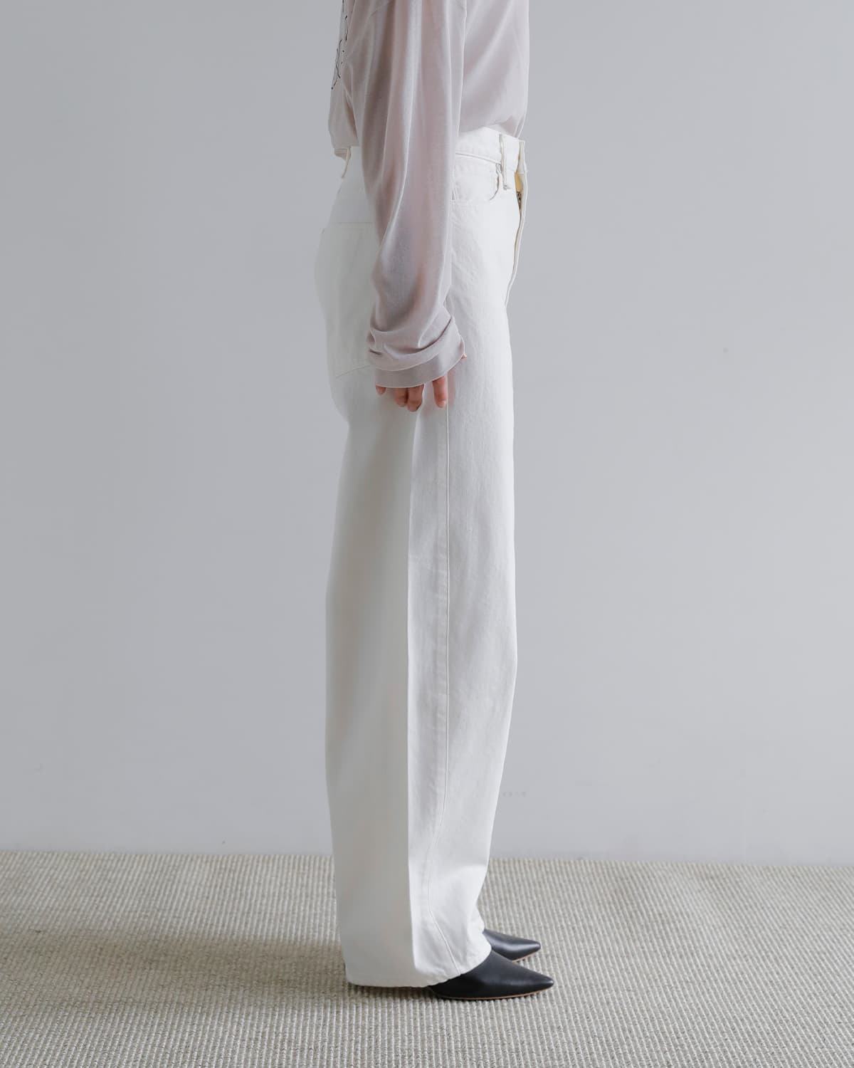 upper hights(アッパーハイツ)ワイドテーパードデニムパンツ “THE ROMY” the-romy