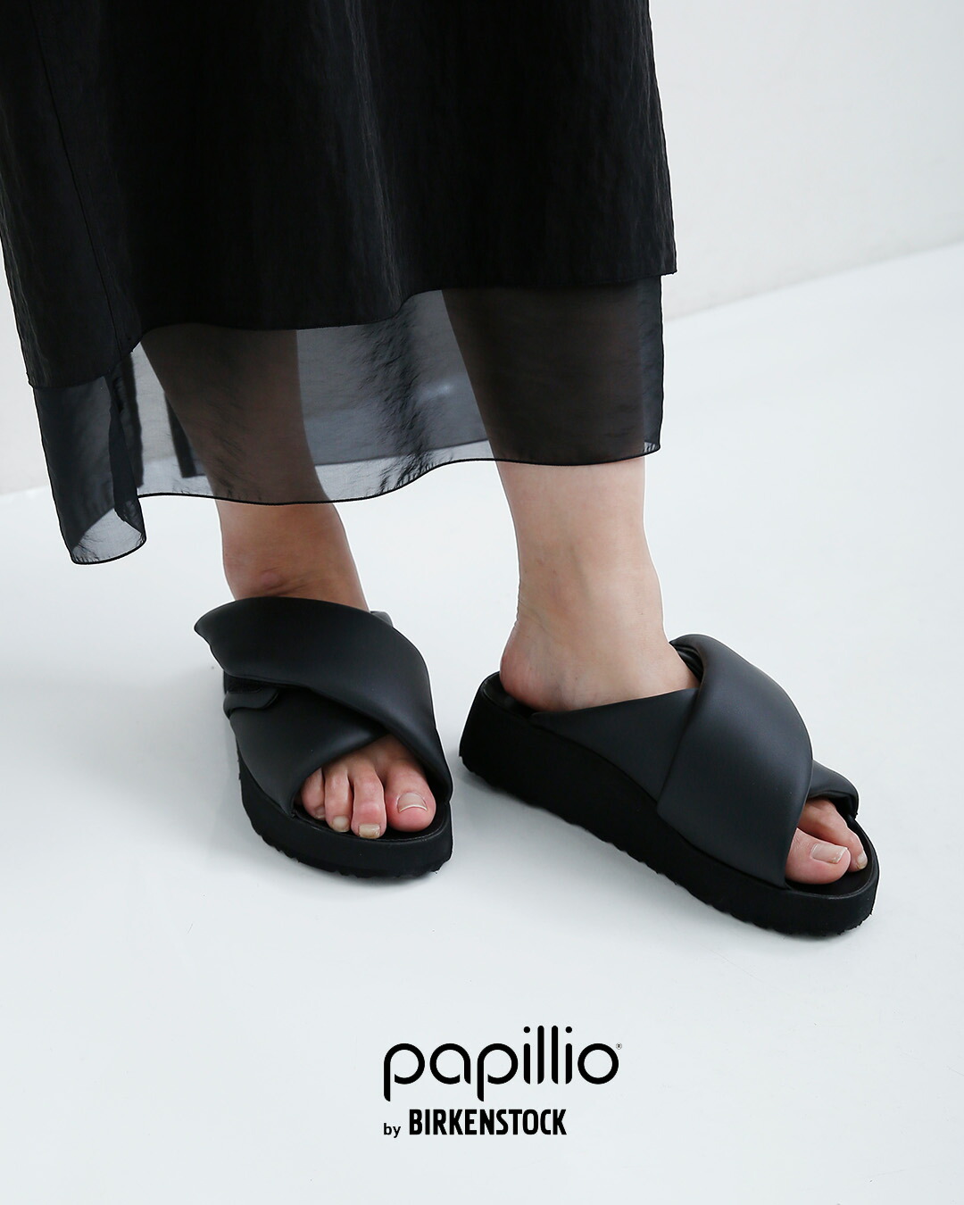 papillio by BIRKENSTOCKセダ クロス ストラップ エクスクイジット レザー ナロー サンダル Theda Cross Strap Exquisite theda-cross-s-e