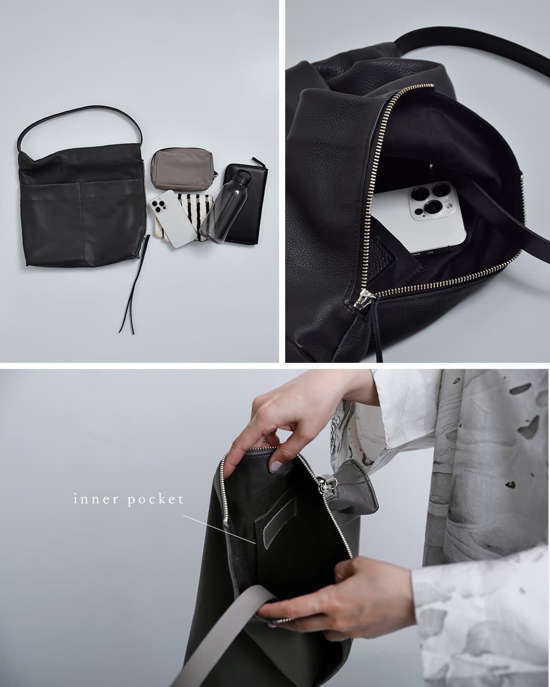 POMTATAカウレザー 巾着 変形トートバッグ TIO MA TOTE tio-ma-tote