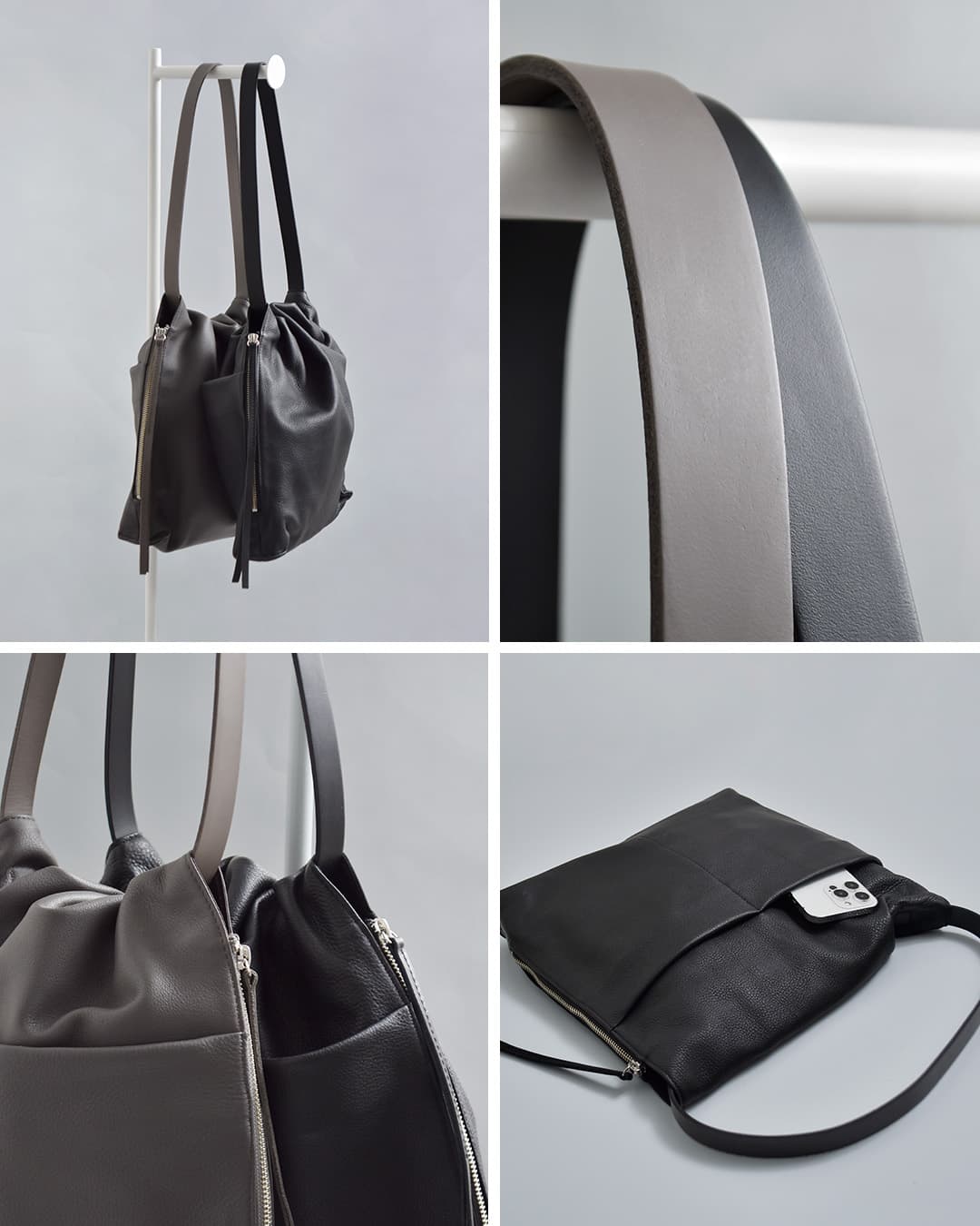 POMTATAカウレザー 巾着 変形トートバッグ TIO MA TOTE tio-ma-tote