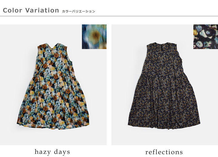 the last flower of the afternoon���o�e�B�v�����g �X���[�u���X A���C�� �����s�[�X Sleeveless A-line dress tlf-226-op001-lpl