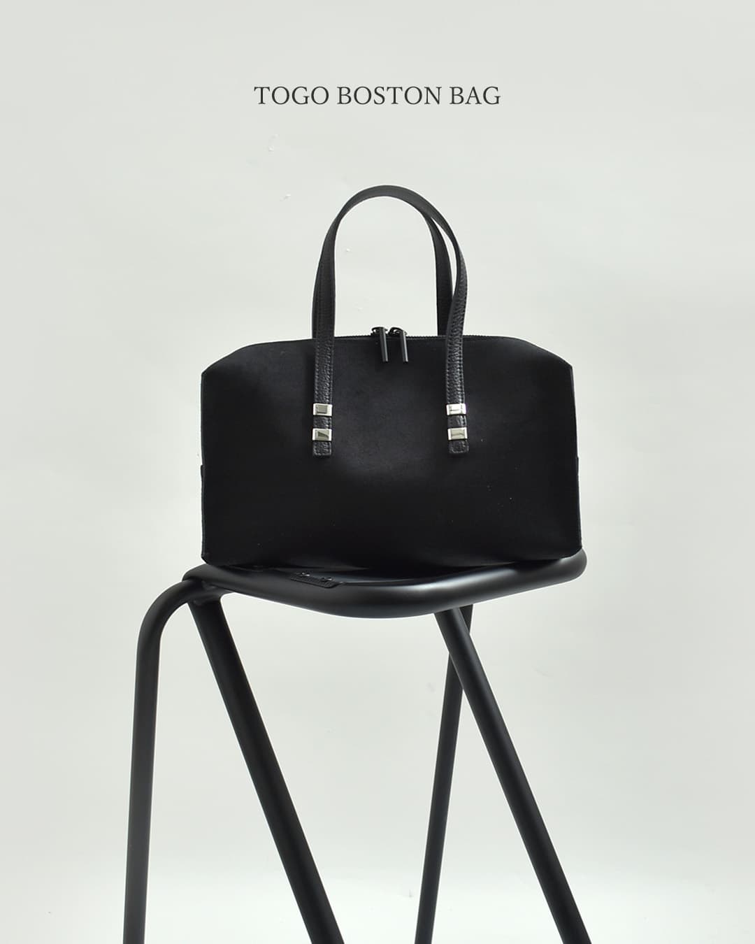 POMTATAカウレザースエード スクエア ボストンバッグ TOGO BOSTON BAG togo-boston