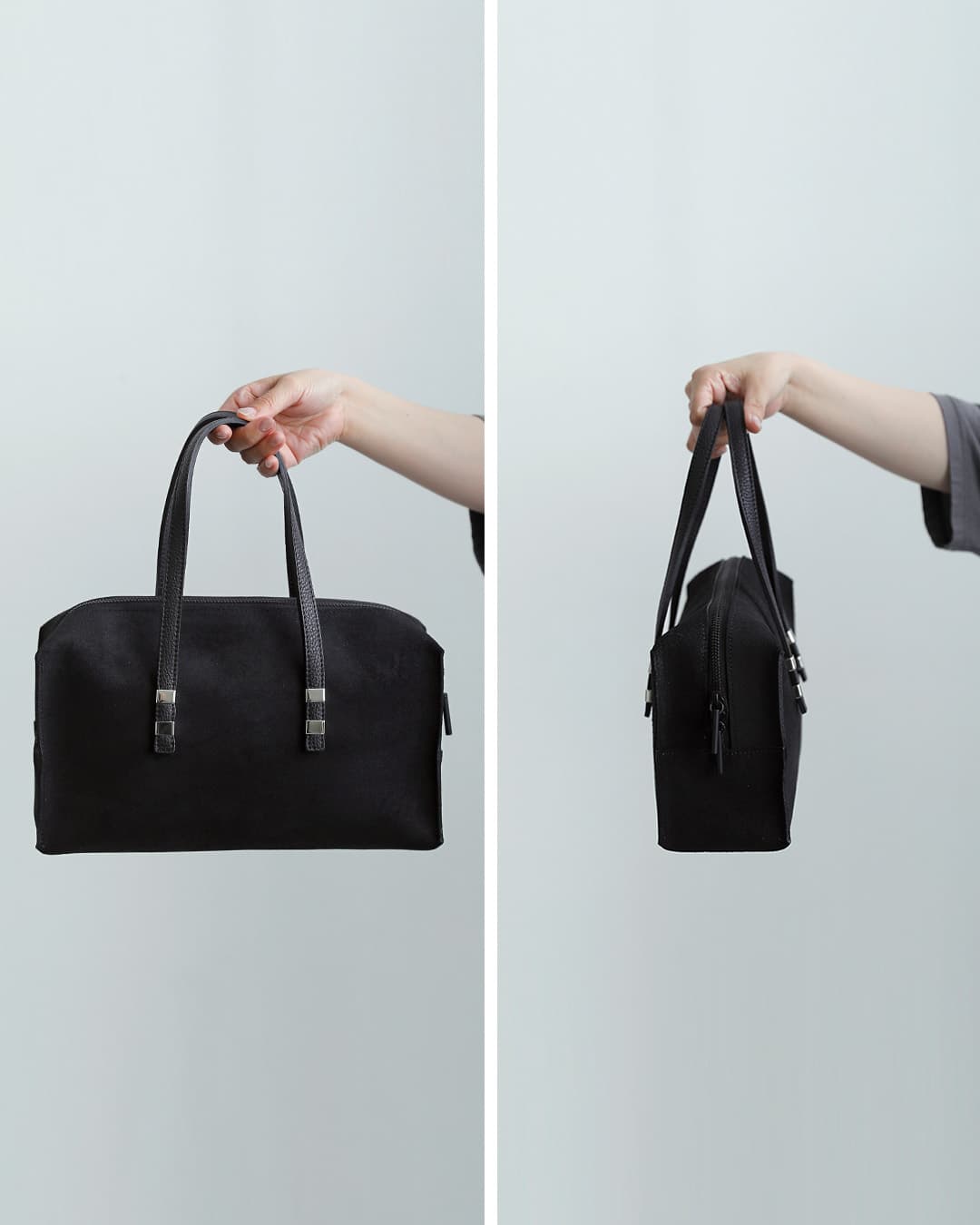 POMTATAカウレザースエード スクエア ボストンバッグ TOGO BOSTON BAG togo-boston