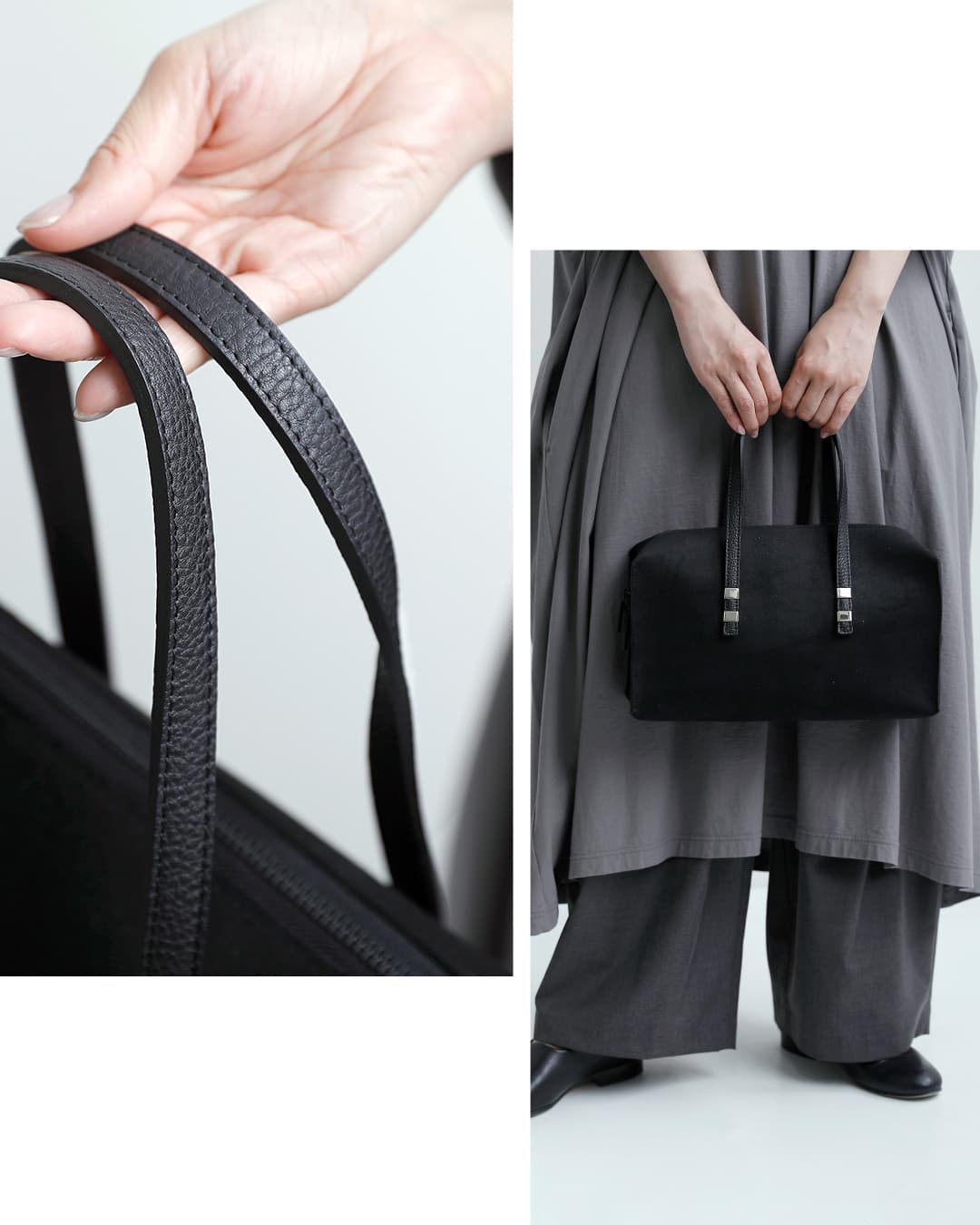 POMTATAカウレザースエード スクエア ボストンバッグ TOGO BOSTON BAG togo-boston