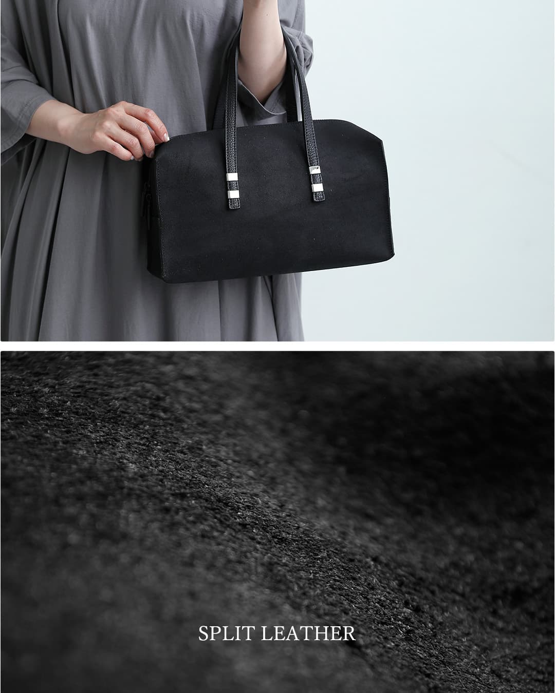 POMTATAカウレザースエード スクエア ボストンバッグ TOGO BOSTON BAG togo-boston