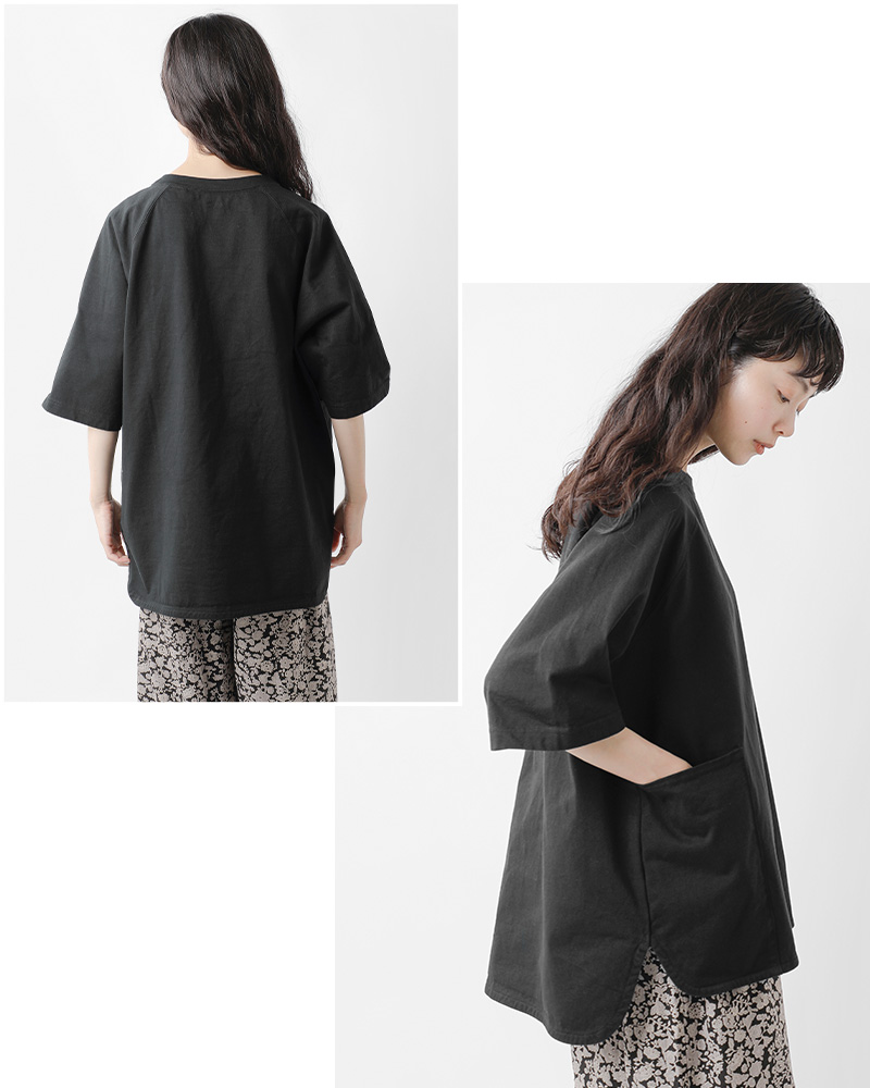 tissu(ティシュ)ヘビープレーティング天竺ラグランTシャツts200ct080