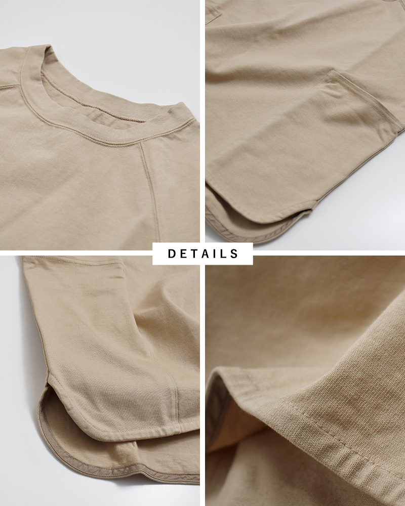 tissu(ティシュ)ヘビープレーティング天竺ラグランTシャツts200ct080