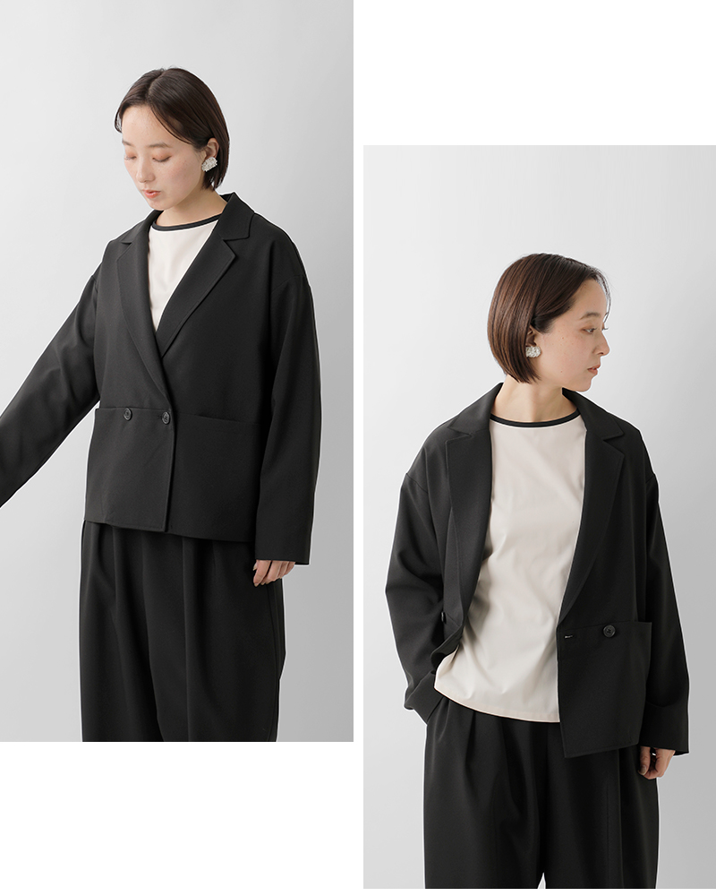 un cinq(アンサンク)メランジオックステーラードジャケットu26-01