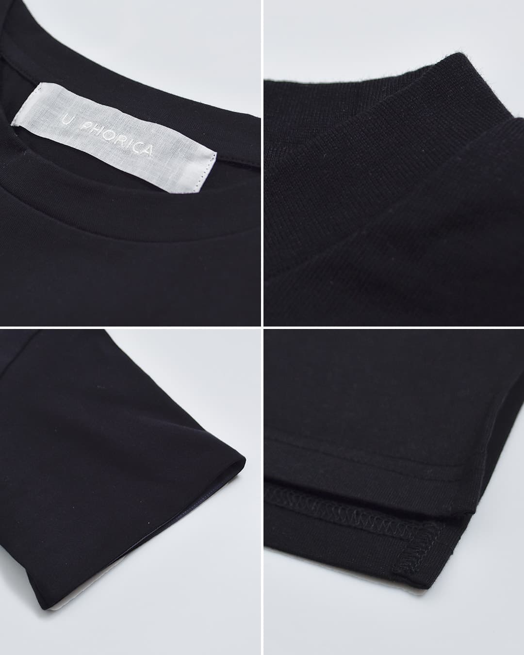 U PHORICAコットン シルケット天竺 オーバーサイズ Tシャツ u29-08693-61