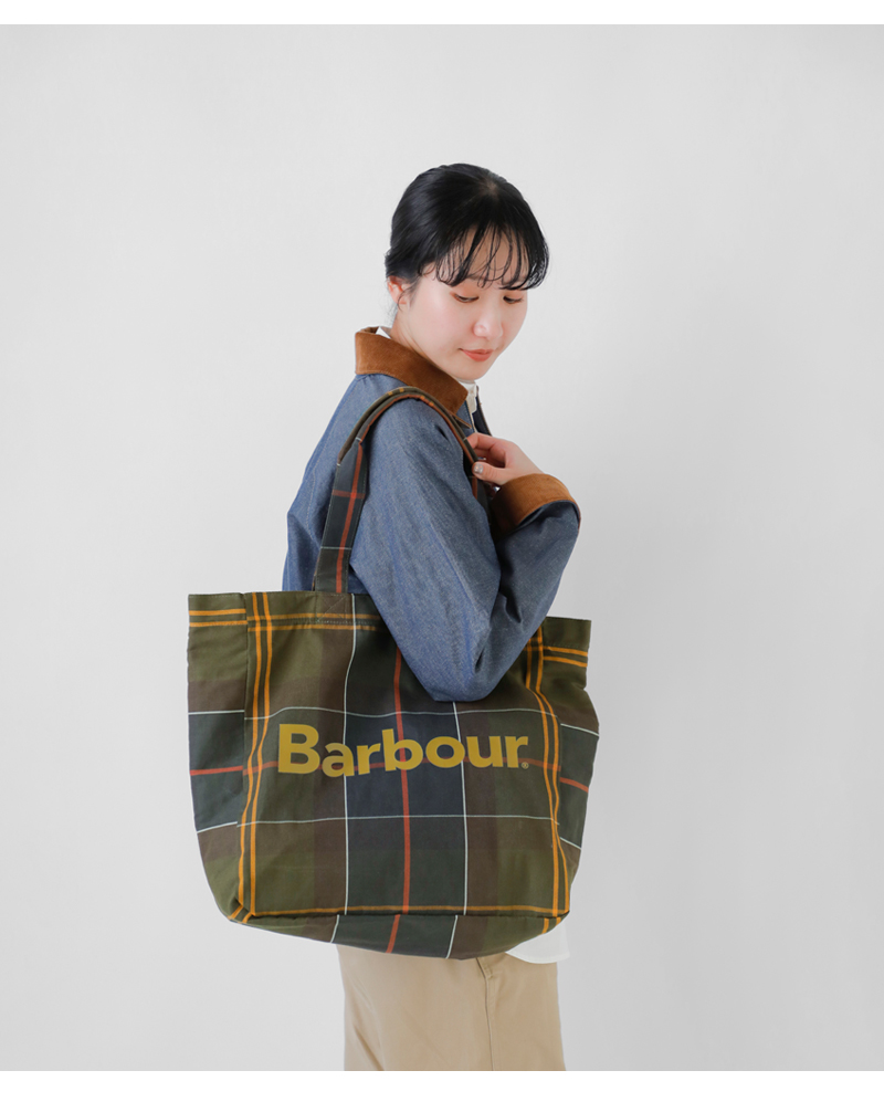 Barbourテルフィールド タータンチェック トートバッグ “TELFIELD TARTAN TOTE BAG” uba0751