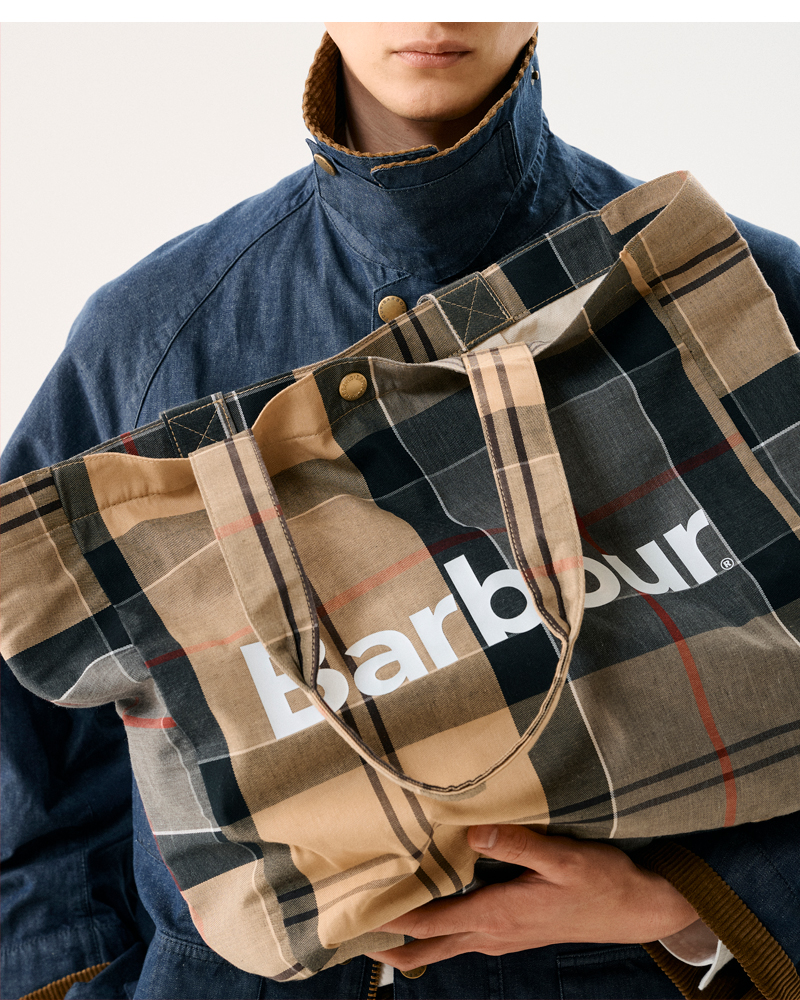 Barbourテルフィールド タータンチェック トートバッグ “TELFIELD TARTAN TOTE BAG” uba0751