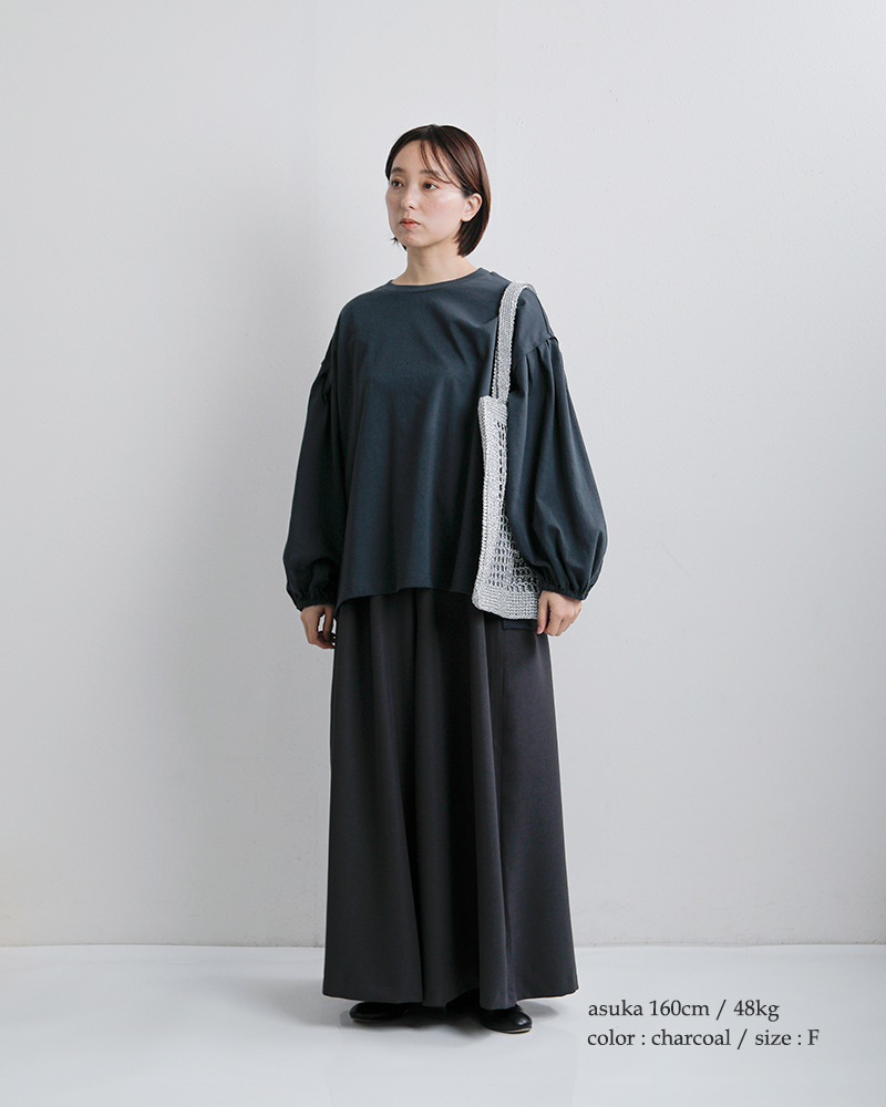 universal seven(ユニヴァーサルセブン)アメリカンコットン天竺ボリュームスリーブプルオーバーus260ct013