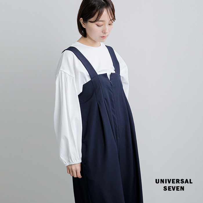 universal seven(ユニヴァーサルセブン)アメリカンコットン天竺ボリュームスリーブプルオーバーus260ct013