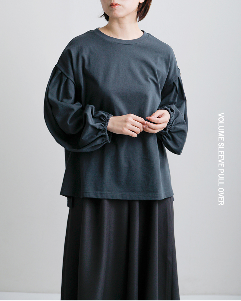 universal seven(ユニヴァーサルセブン)アメリカンコットン天竺ボリュームスリーブプルオーバーus260ct013