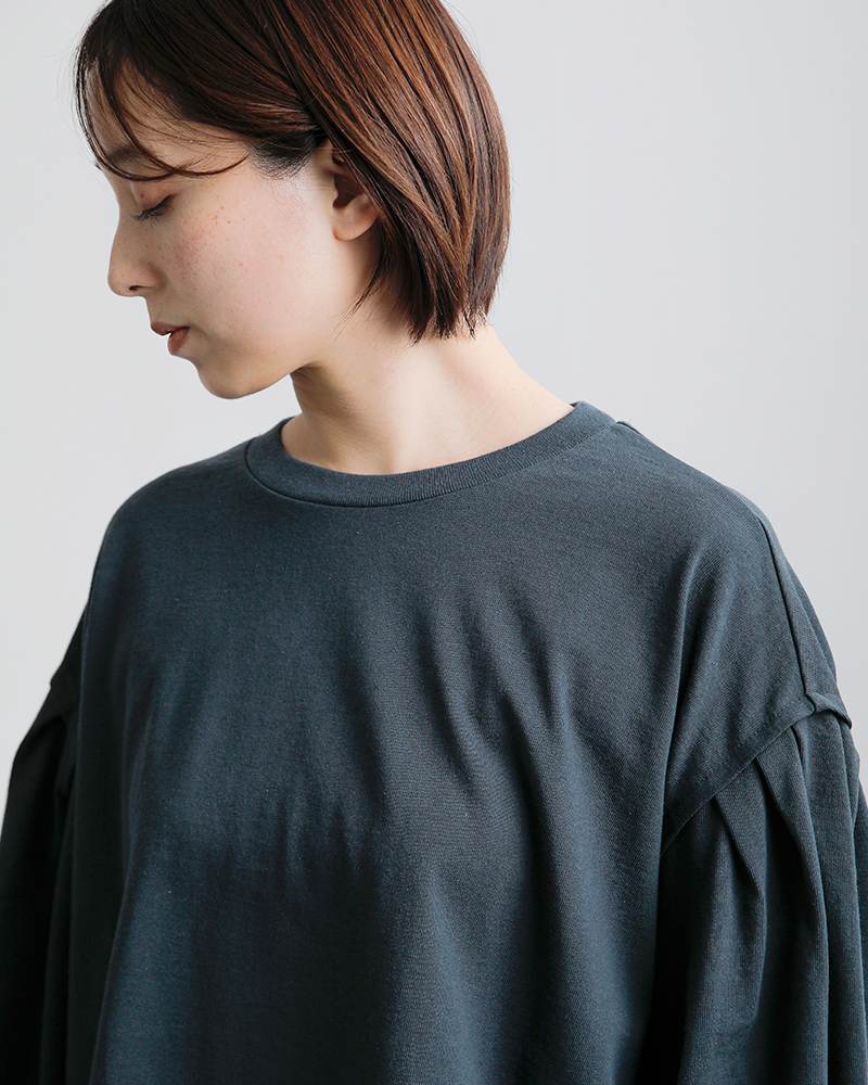 universal seven(ユニヴァーサルセブン)アメリカンコットン天竺ボリュームスリーブプルオーバーus260ct013