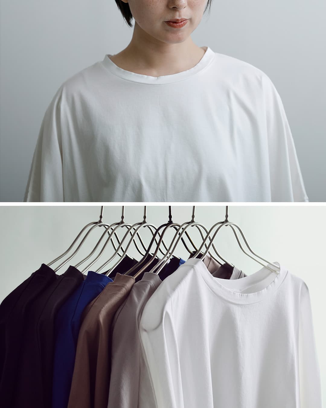 universal tissuコンパクトクールローレル天竺 ドルマンスリーブ ワイド Tシャツ ut261ct019