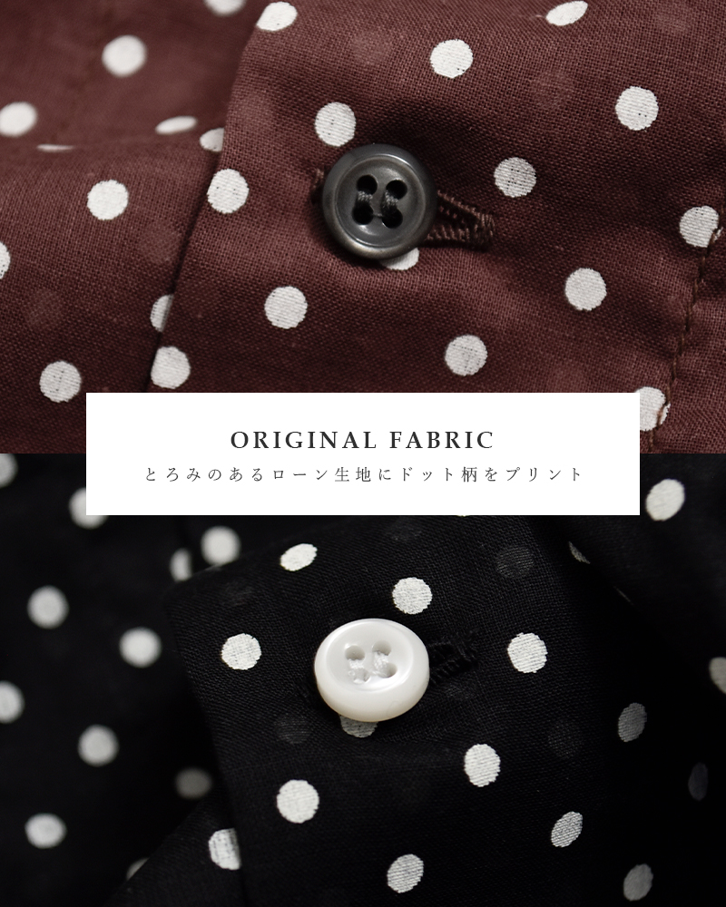 Veritecoeurドット ギャザー ブラウス vc-2823