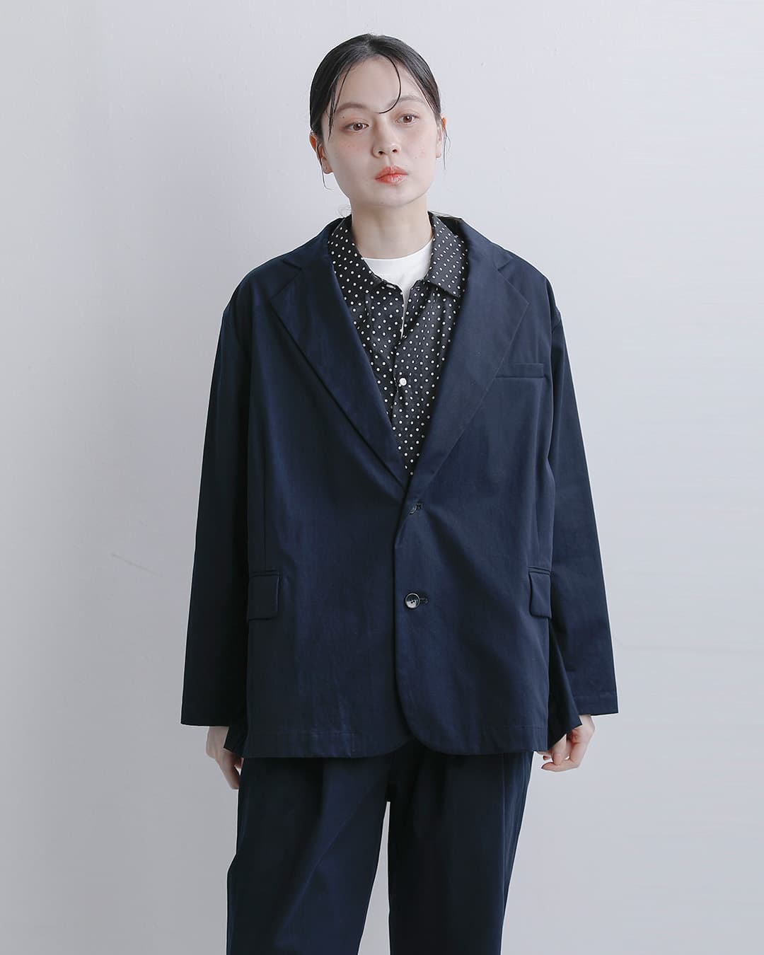 Veritecoeur(ヴェリテクール)コットンギャバジン テーラードジャケット vc-2857