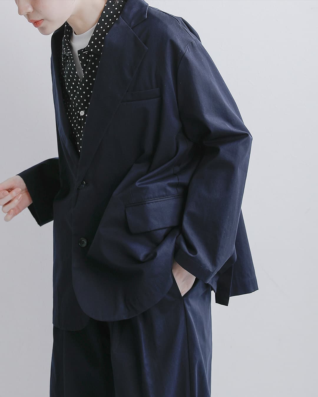 Veritecoeur(ヴェリテクール)コットンギャバジン テーラードジャケット vc-2857