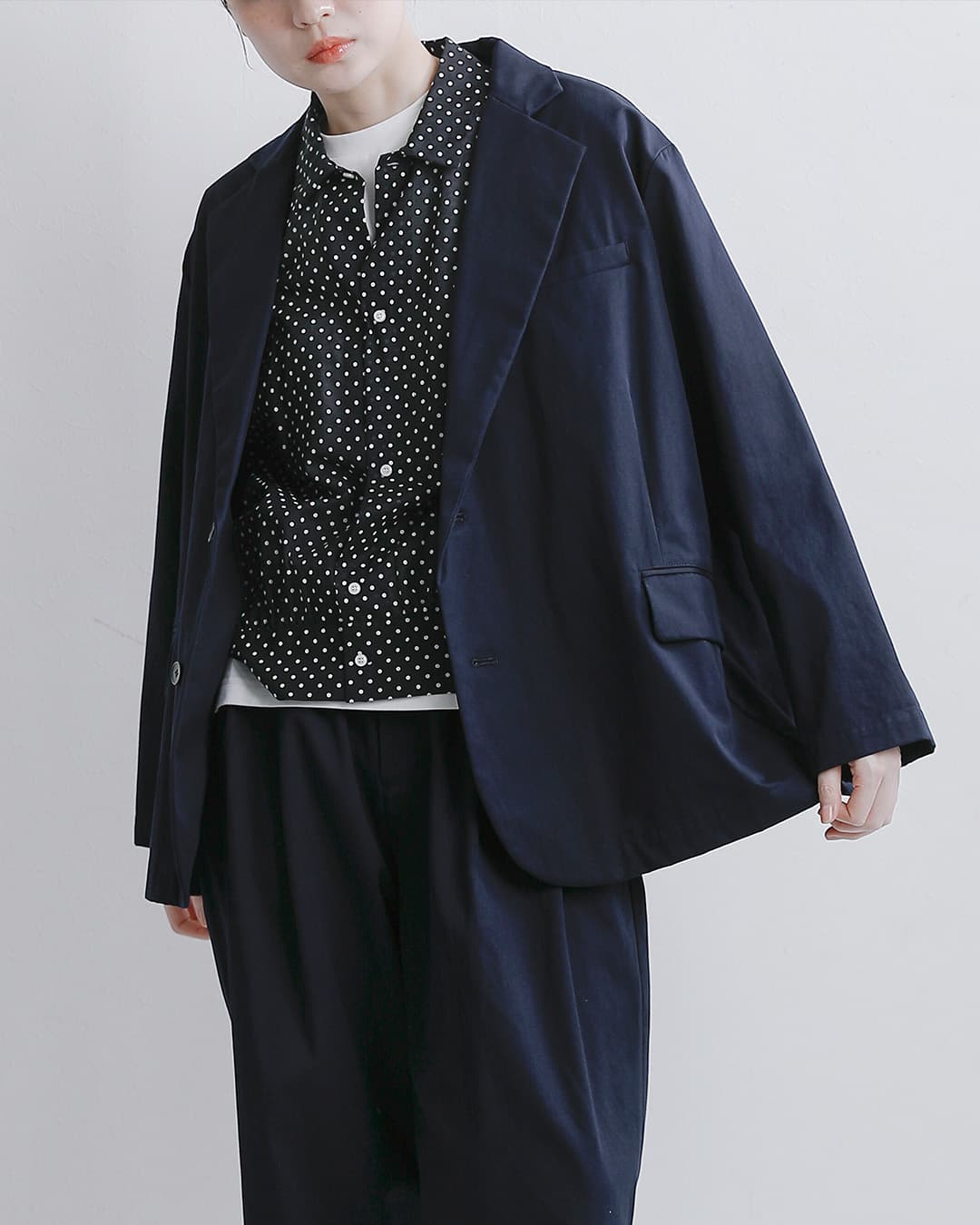 Veritecoeur(ヴェリテクール)コットンギャバジン テーラードジャケット vc-2857