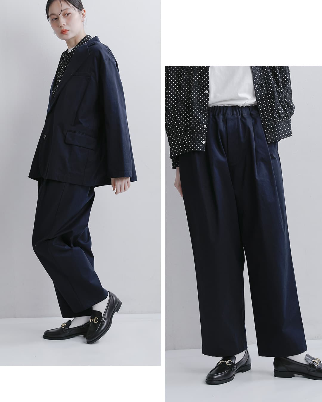 Veritecoeur(ヴェリテクール)コットンギャバジン ツータックパンツ vc-2858