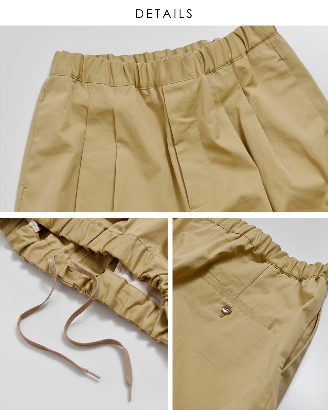 Veritecoeur(ヴェリテクール)コットンギャバジン ツータックパンツ vc-2858