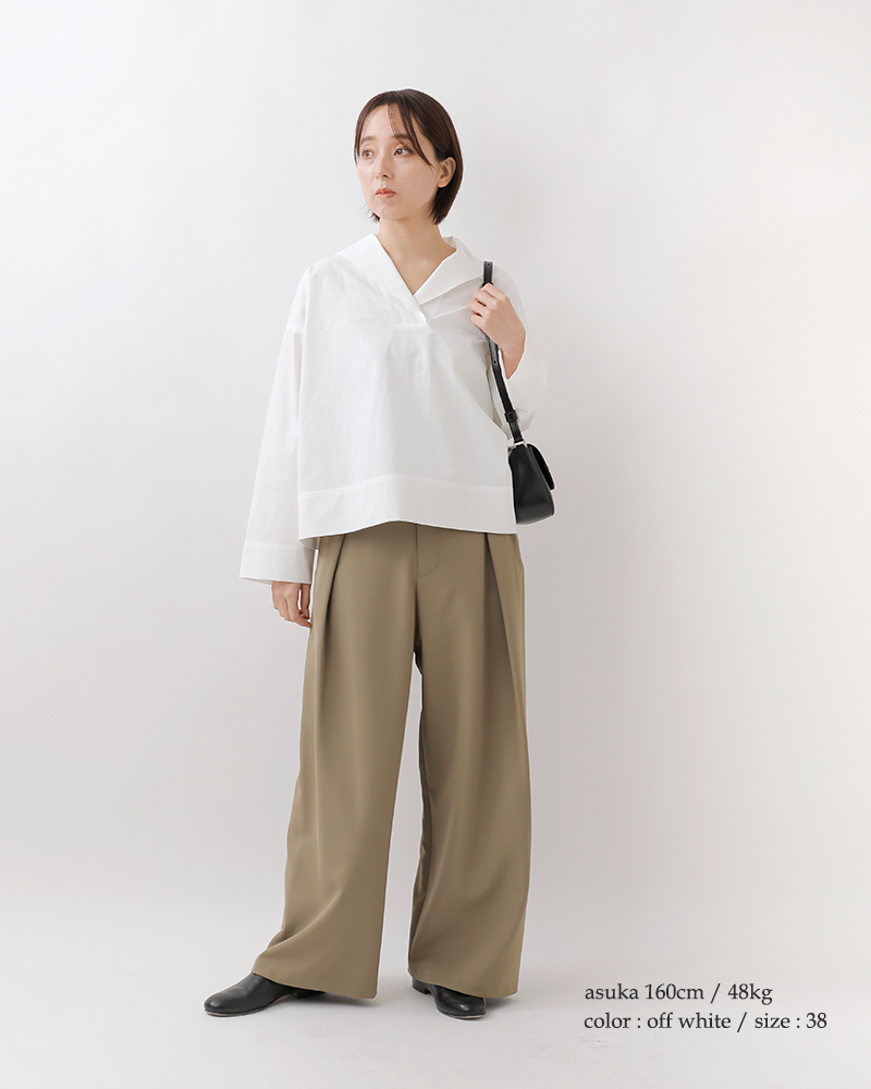 Ventdouest(ヴァンドウェスト)コットンブロードワッシャープルオーバーシャツve19602