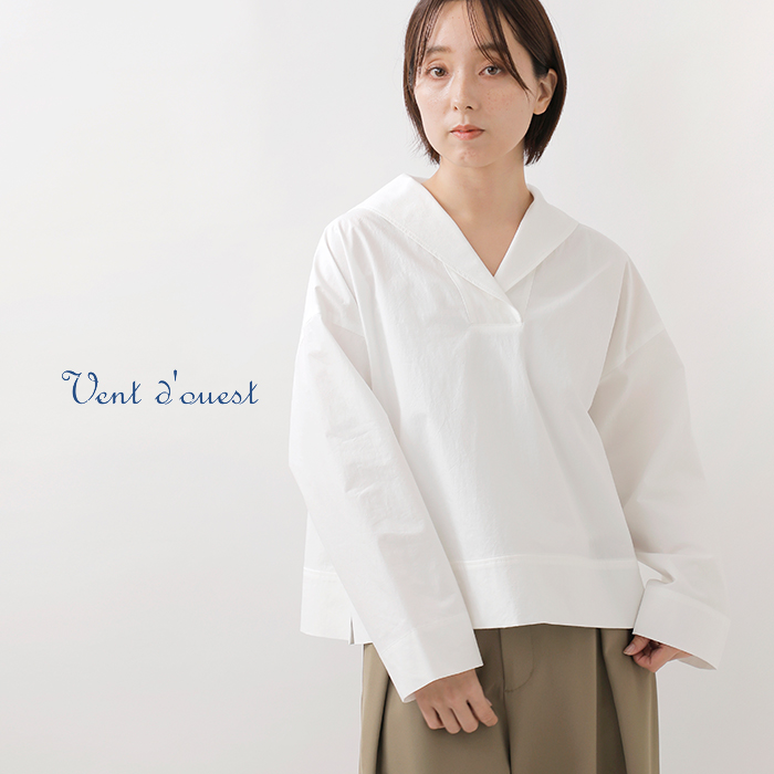 Ventdouest(ヴァンドウェスト)コットンブロードワッシャープルオーバーシャツve19602