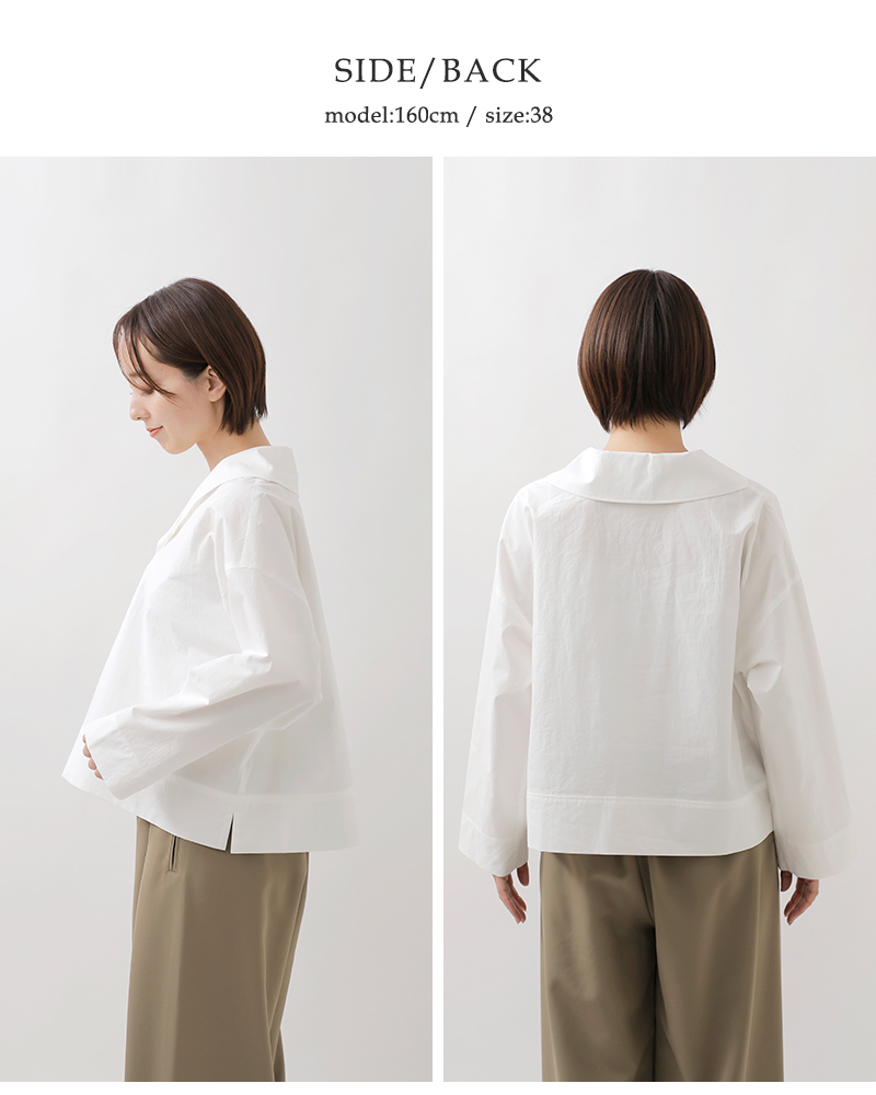 Ventdouest(ヴァンドウェスト)コットンブロードワッシャープルオーバーシャツve19602