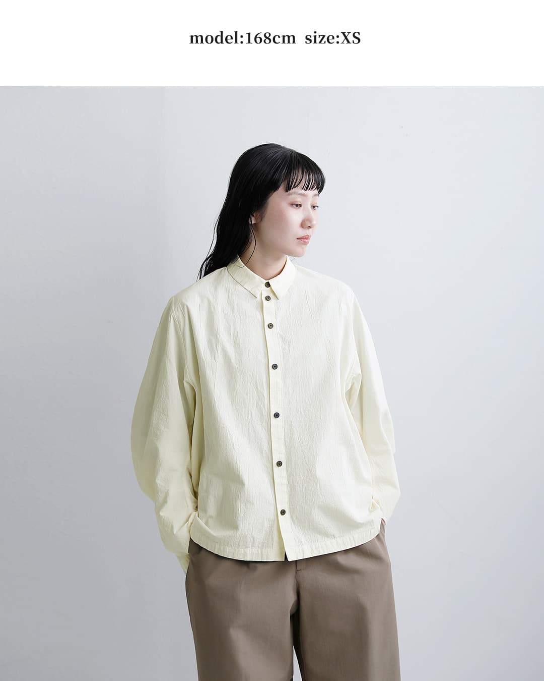 FIR MUMオーガニックコットン強撚ウェザー ビッグスリーブ シャツ vg-fr0102sf