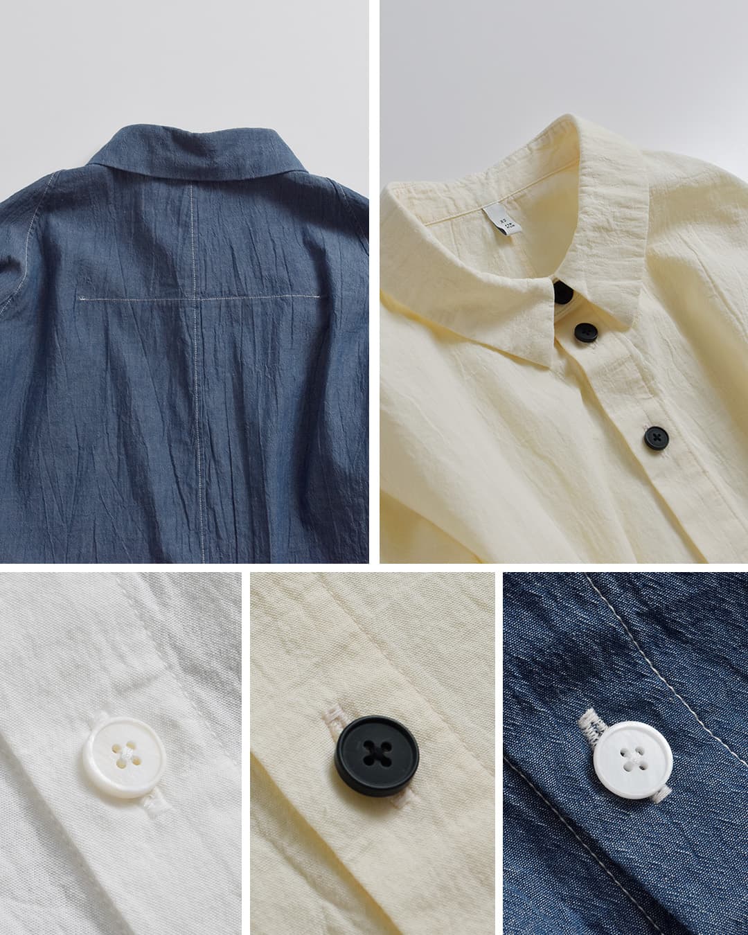FIR MUMオーガニックコットン強撚ウェザー ビッグスリーブ シャツ vg-fr0102sf