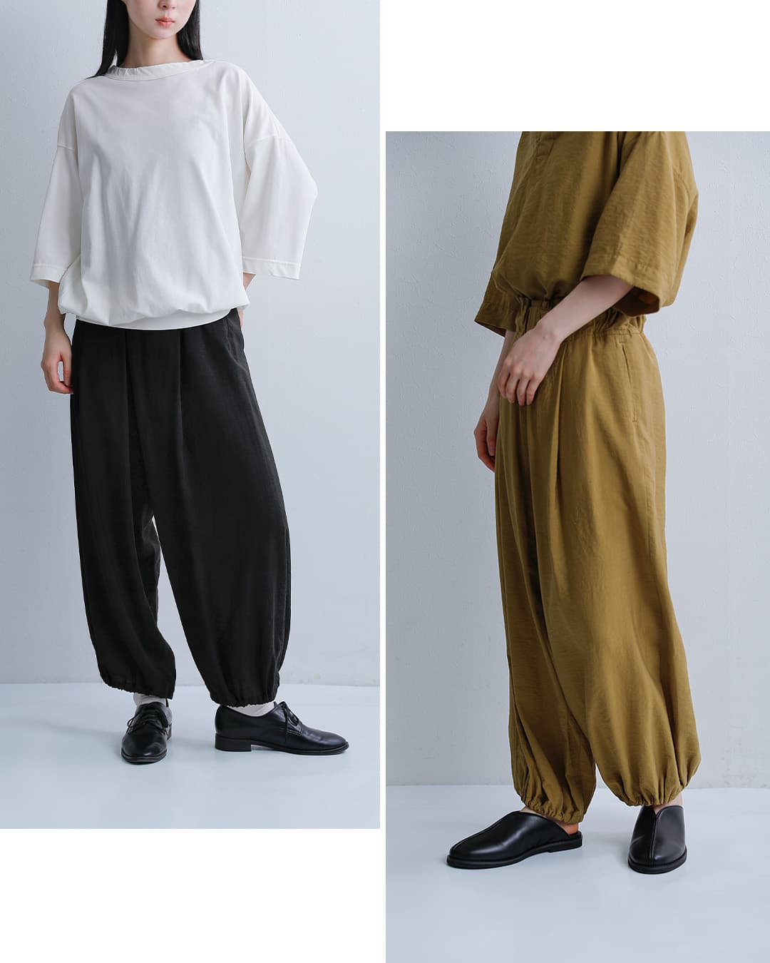 FIR MUMビスコースリネン スラブタッサー ニッカパンツ vg-fr1404pf