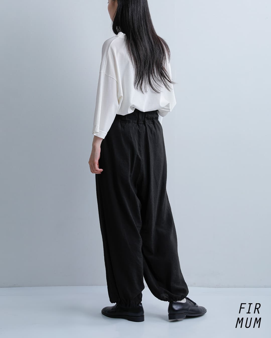 FIR MUMビスコースリネン スラブタッサー ニッカパンツ vg-fr1404pf