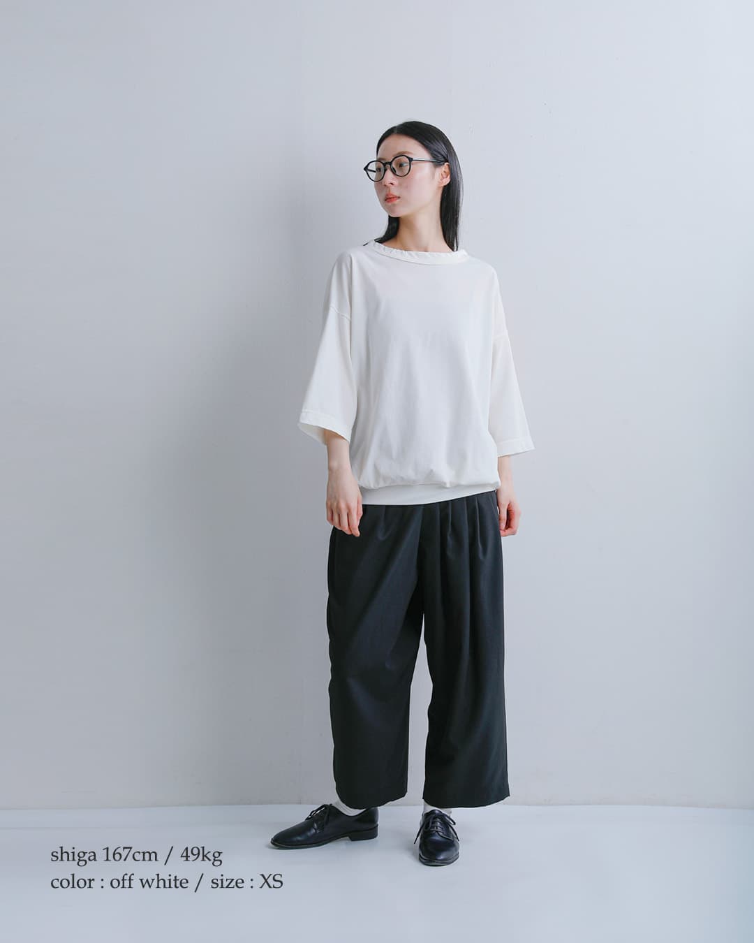 FIR MUM(フィル マム)強撚コットンヘビー天竺 オーバーサイズ タックイン Tシャツ vg-fr1804t6