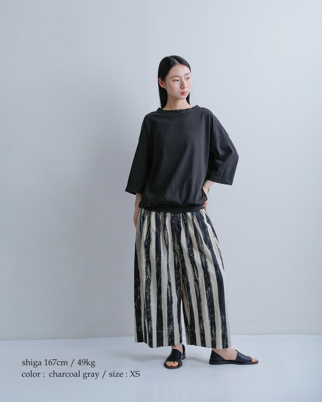 FIR MUM(フィル マム)強撚コットンヘビー天竺 オーバーサイズ タックイン Tシャツ vg-fr1804t6