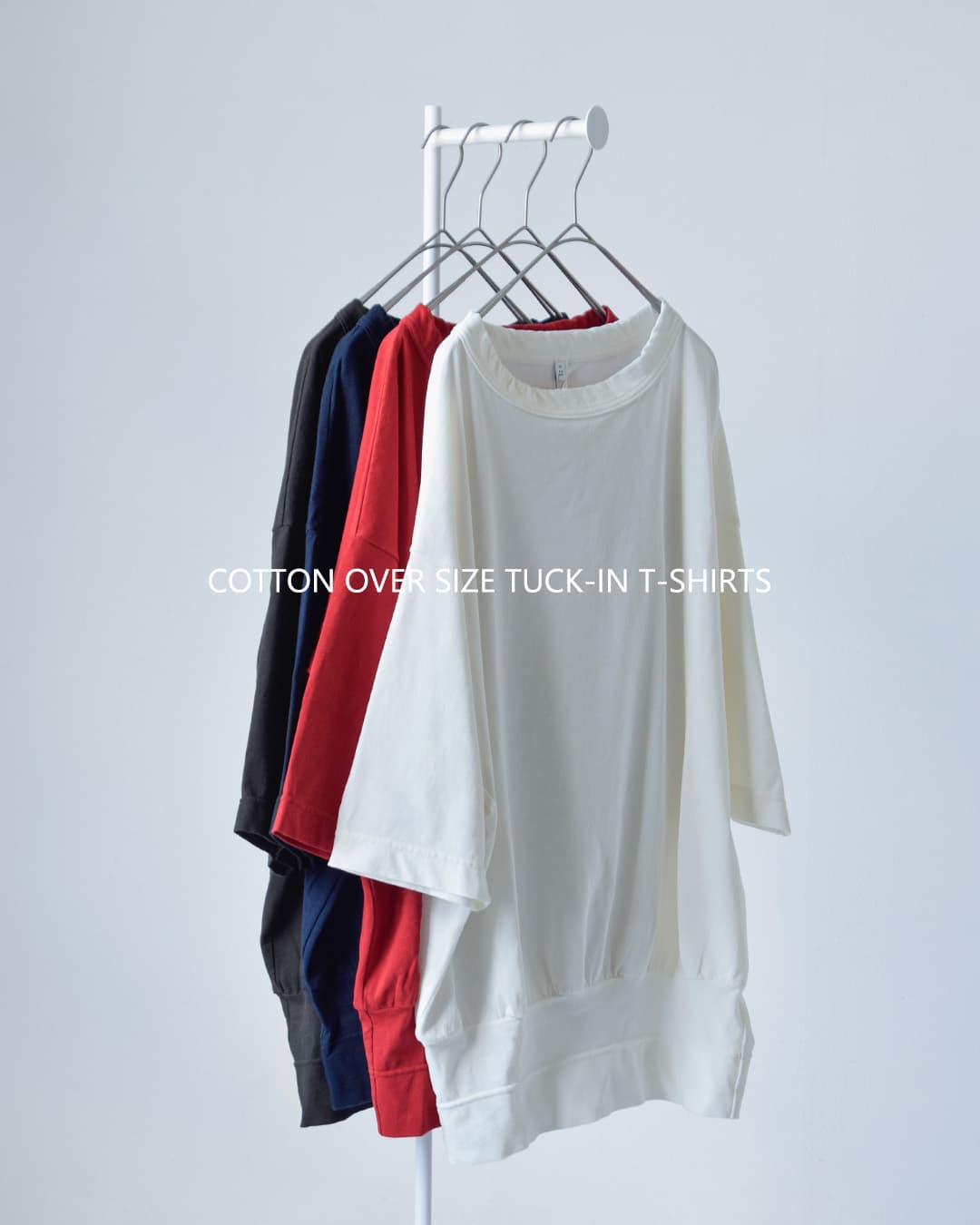 FIR MUM(フィル マム)強撚コットンヘビー天竺 オーバーサイズ タックイン Tシャツ vg-fr1804t6