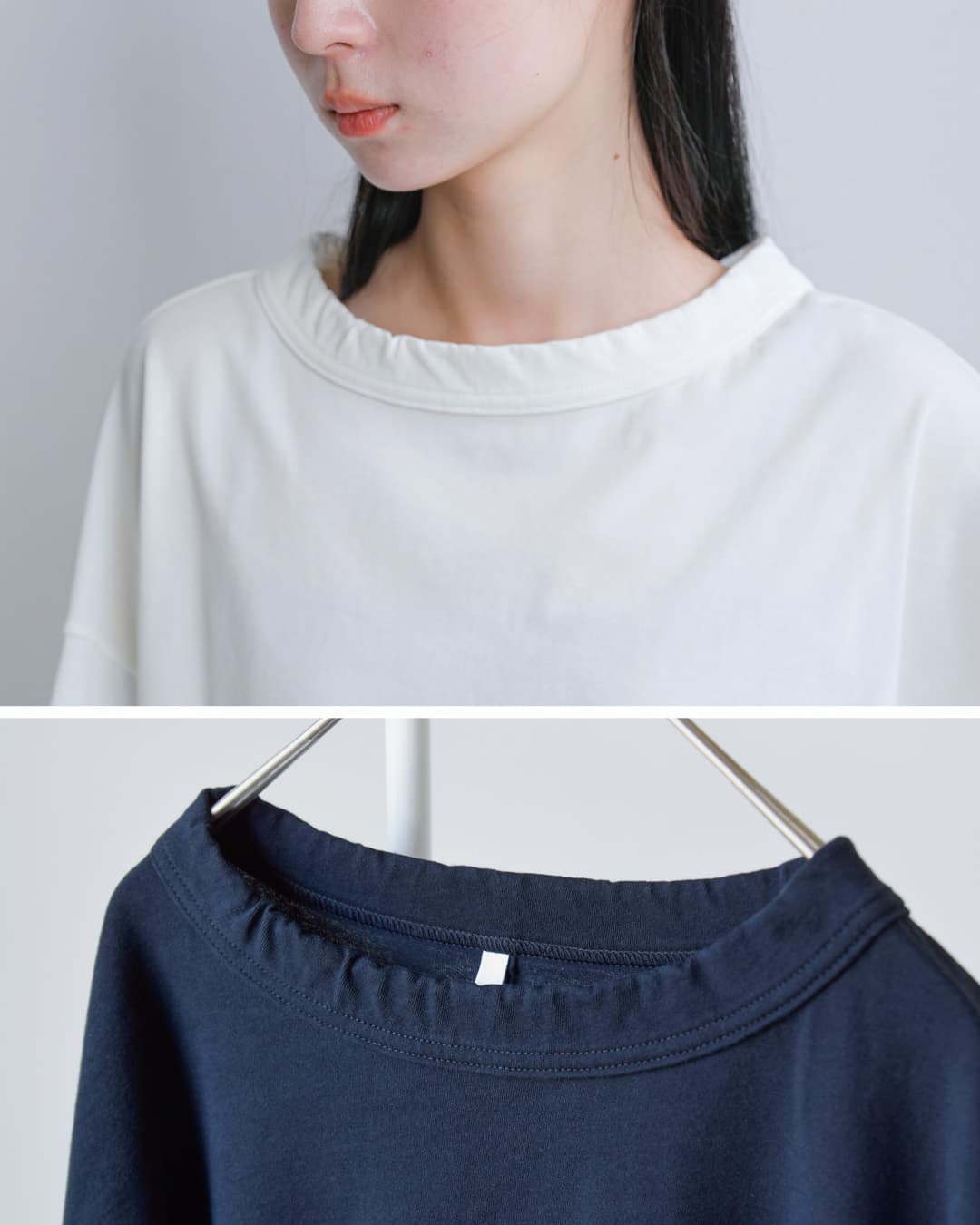 FIR MUM(フィル マム)強撚コットンヘビー天竺 オーバーサイズ タックイン Tシャツ vg-fr1804t6