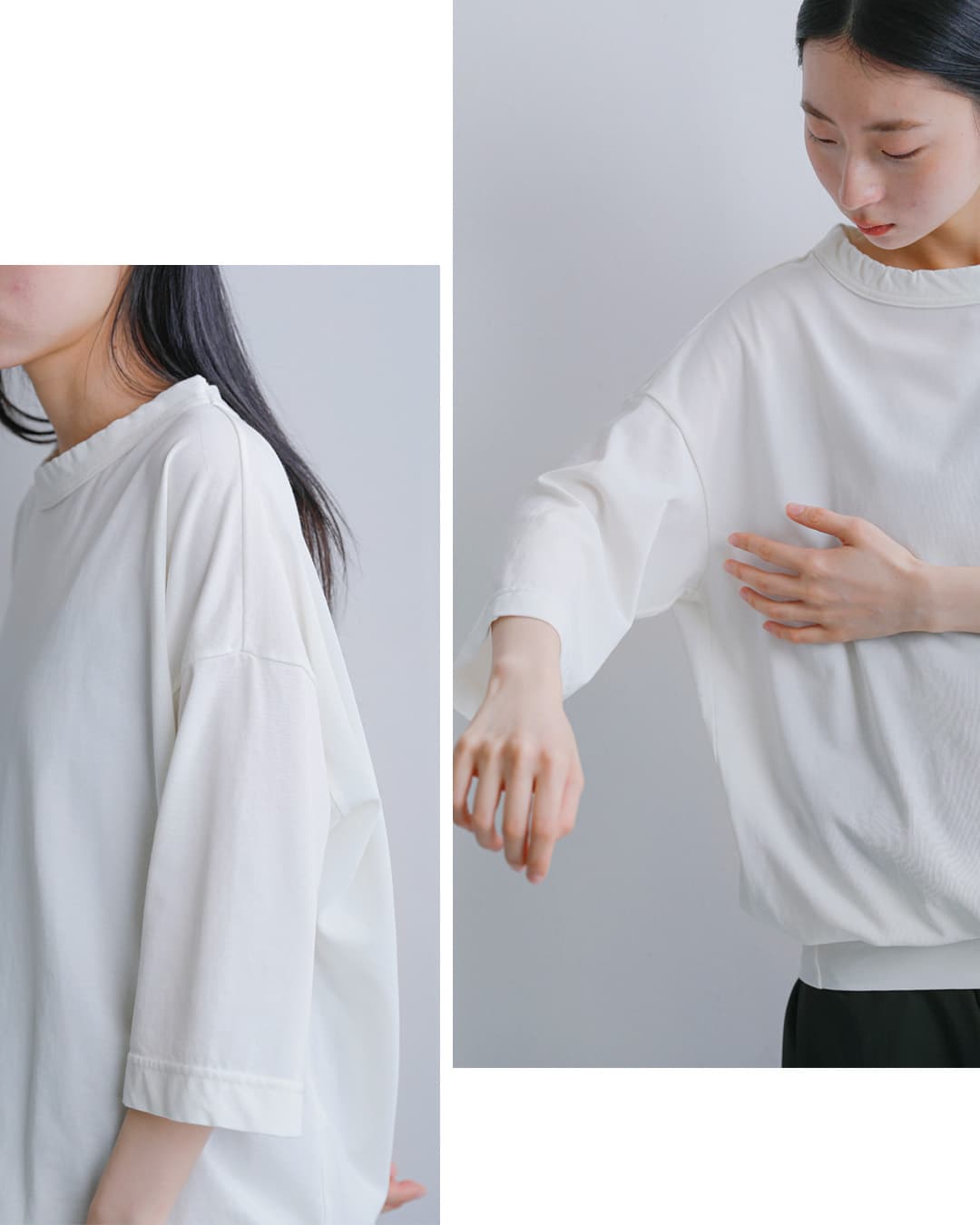 FIR MUM(フィル マム)強撚コットンヘビー天竺 オーバーサイズ タックイン Tシャツ vg-fr1804t6