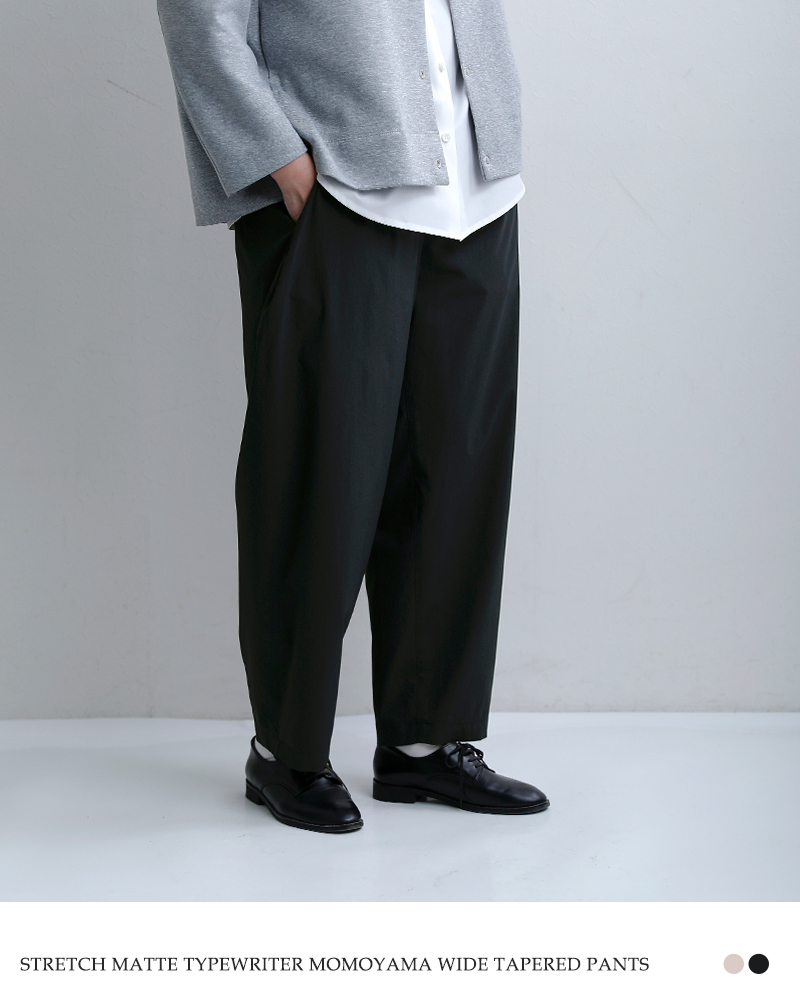 NO CONTROL AIR(ノーコントロールエアー)ストレッチマットタイプライター モモヤマ ワイド テーパードパンツ vg-nc0526pf
