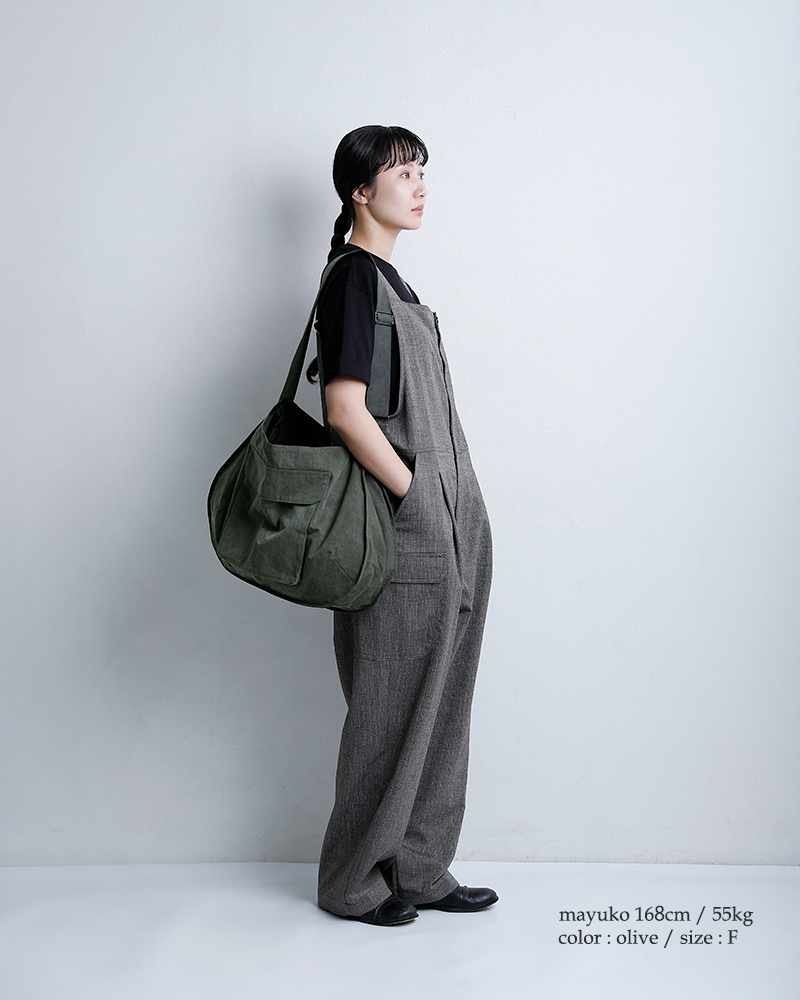 VOAAOVコットンナイロン ショルダーバッグ vodhb