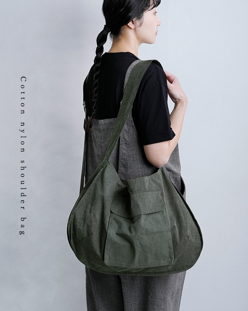 VOAAOVコットンナイロン ショルダーバッグ vodhb