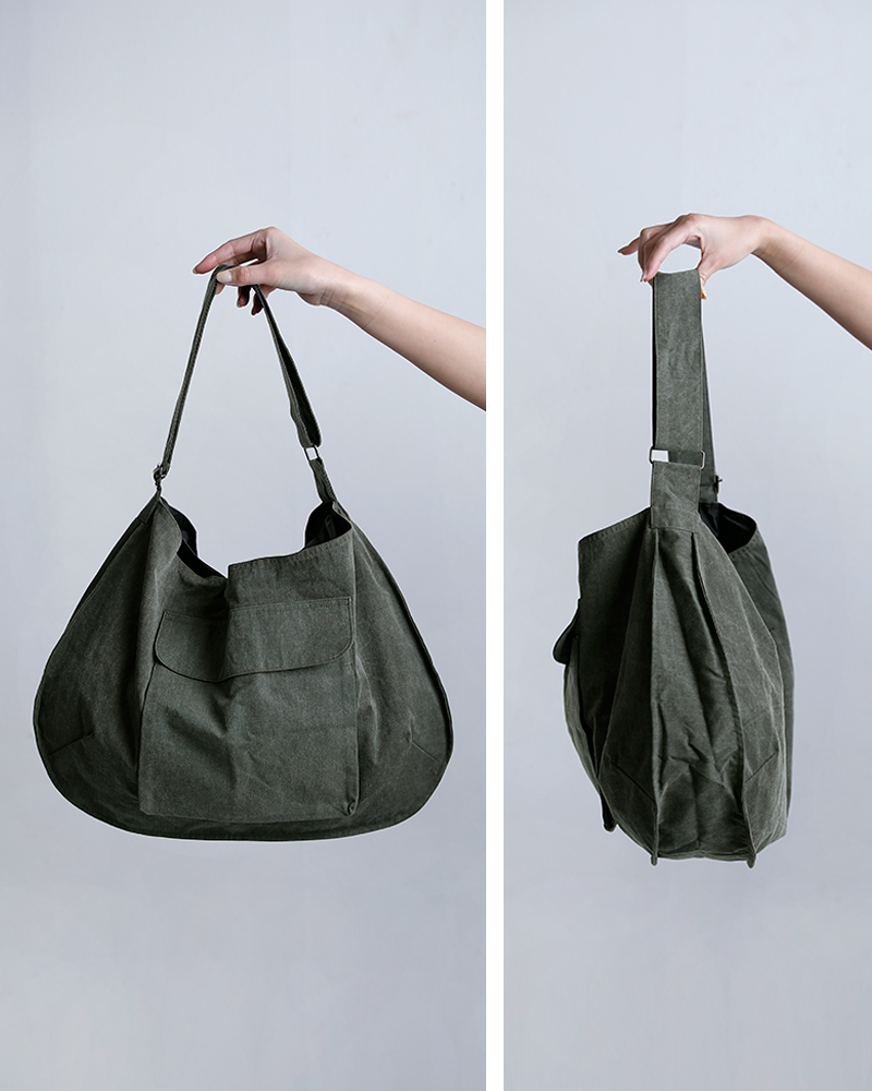 VOAAOVコットンナイロン ショルダーバッグ vodhb