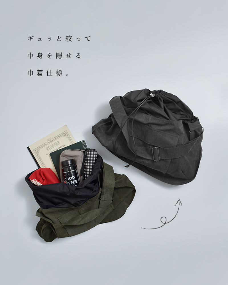 VOAAOVコットンナイロン ショルダーバッグ vodhb