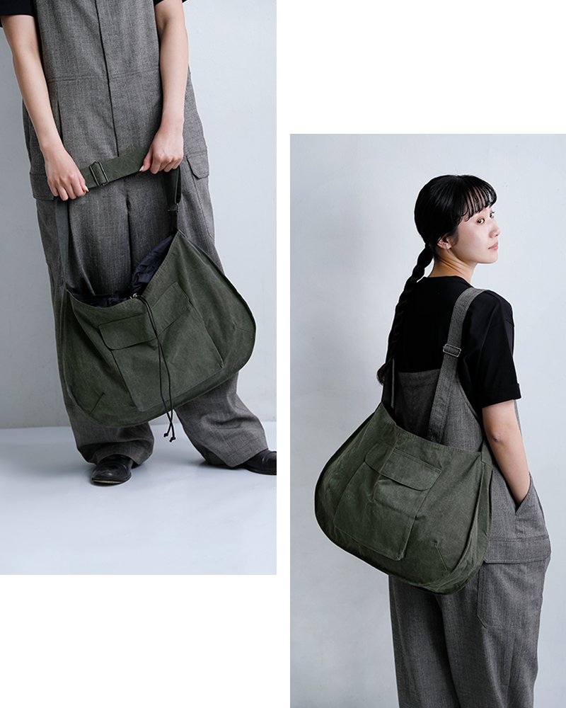 VOAAOVコットンナイロン ショルダーバッグ vodhb