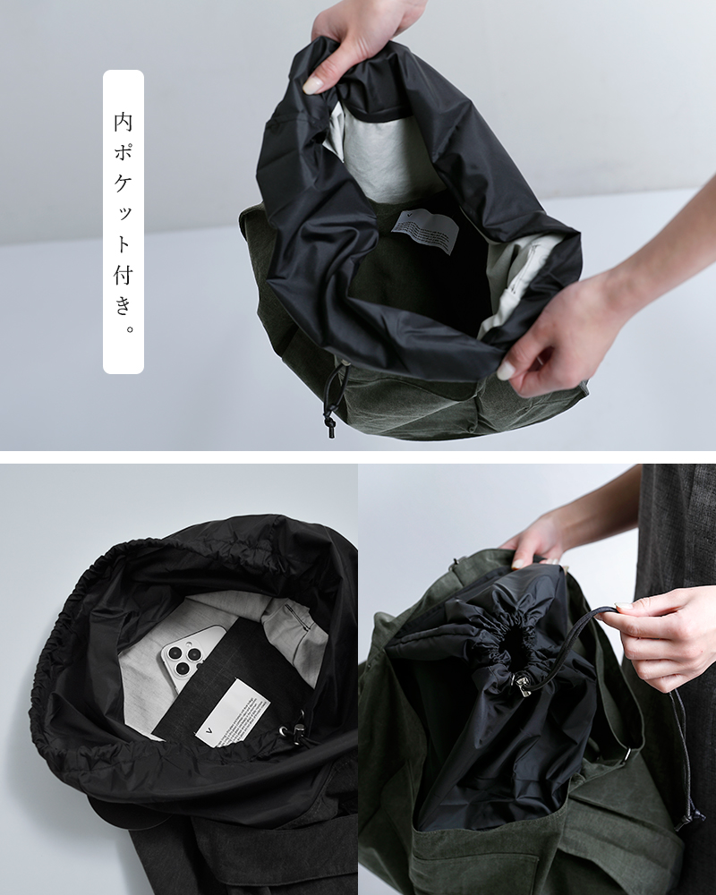 VOAAOVコットンナイロン ショルダーバッグ vodhb