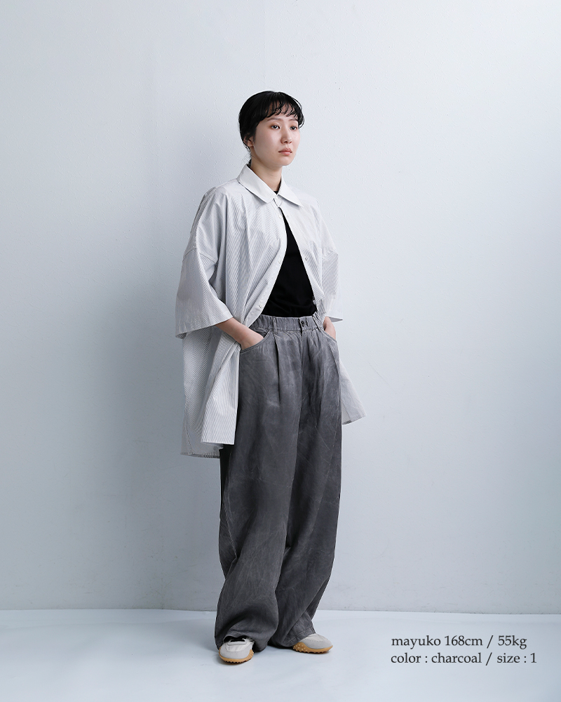 VOAAOVピグメント キュプラ パンツ vopt-p061