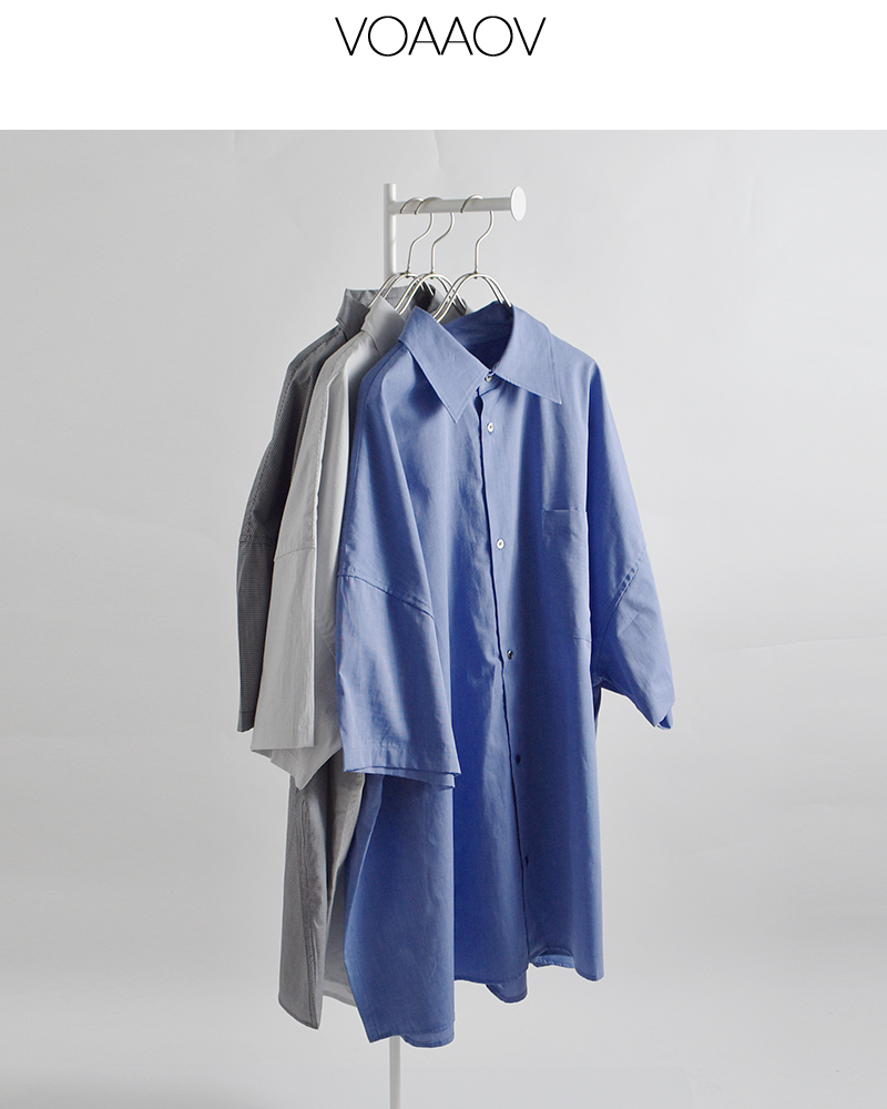 VOAAOV(ヴォアーブ)コットン半袖XXXXLシャツvosh-p082