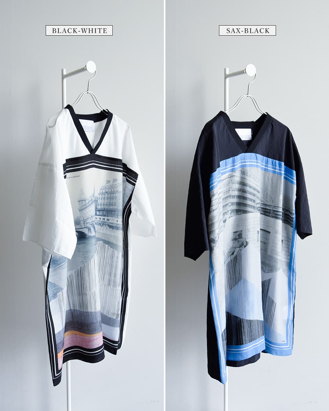 VOAAOVVネック 半袖 プリント Tシャツ “GHOST OF A MOMENT” votp-p112
