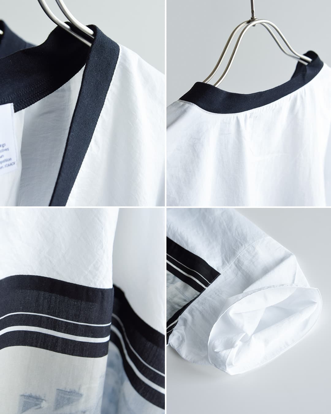 VOAAOVVネック 半袖 プリント Tシャツ “GHOST OF A MOMENT” votp-p112