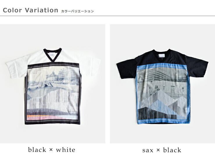 VOAAOVVネック 半袖 プリント Tシャツ “GHOST OF A MOMENT” votp-p112